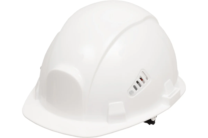 Защитная каска БЕЗ НАНЕСЕНИЯ ЛОГОТИПА Gigant Fit белая, храповая регулировка GHF-22 10027