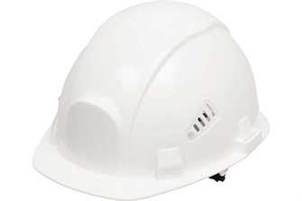 {{photo.Alt || photo.Description || 'Защитная каска БЕЗ НАНЕСЕНИЯ ЛОГОТИПА Gigant Fit белая, храповая регулировка GHF-22'}}