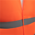 Жилет сигнальный светоотражающий С НАНЕСЕНИЕМ ЛОГОТИПА, 2СОП, плотность 60 гр./кв.м., цвет - оранжевый (Китай) 10055