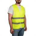 Жилет сигнальный светоотражающий С НАНЕСЕНИЕМ ЛОГОТИПА, 2СОП, плотность 60 гр./кв.м., цвет - лимонный (Китай) 10056