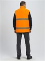Жилет утепленный сигнальный БЕЗ НАНЕСЕНИЯ ЛОГОТИПА Ярксион® СОП (тк.OxLine,90), оранжевый 10059
