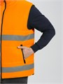 Жилет утепленный сигнальный С НАНЕСЕНИЕМ ЛОГОТИПА Ярксион® СОП (тк.OxLine,90), оранжевый 10060