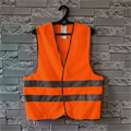 Жилет сигнальный светоотражающий С НАНЕСЕНИЕМ ЛОГОТИПА, 2СОП, плотность 100 гр./кв.м., цвет - оранжевый (Россия) 10016